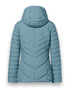 District Kaprun Faux Down Jacket with Detachable Hood – Black Contrast Zippers
